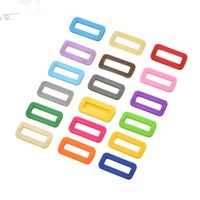 Boucle ovale blanche en plastique pour sangle de sac à dos, bagages, accessoires de fixation et de connexion pour sangles de ceinture