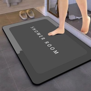 Tappetino da Bagno Quadrato in Cristallo Fleece, Assorbente, <span class=keywords><strong>Antiscivolo</strong></span>, ad Asciugatura Rapida, per Ingresso Bagno e <span class=keywords><strong>Sotto</strong></span> il Lavandino, Antipolvere - Product Image 5