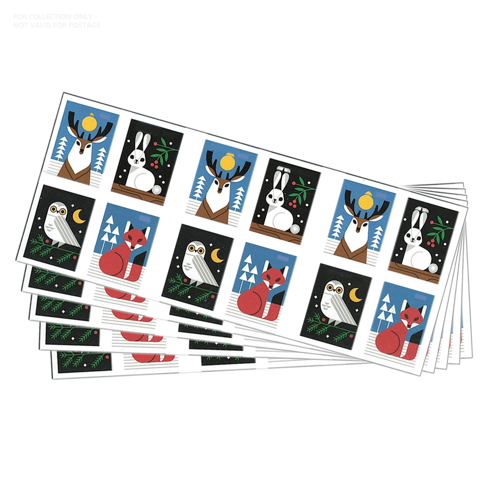 White Y77 2023 Winter Woodland Animals