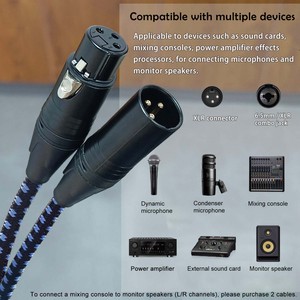 Câble DMX XLR 3 broches mâle-femelle pour microphone et éclairage de scène, longueurs de 1m, 1.5m, 3m, 5m, 10-50m – Vente en gros - Product Image 5