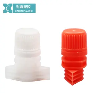 China Hersteller Caixin LW013 PE 13mm flexible Verpackung Auslauf kappe Doypack Kunststoff Auslauf kappe Stand Up Beutel Auslauf