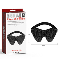 Masque pour les yeux en dentelle et bandeau pour le séduire, motif goutte d'eau, grain crocodile, cuir classique, pour adultes, jeux de rôle, accessoires de retenue