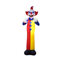 Décorations gonflables géantes d'Halloween de 12 pieds Clown effrayant avec lumières LED Blow up Dancer Holiday Party