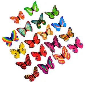 Papillon LED veilleuse couleur changeante lumière applique murale veilleuse jardin animaux lumières chambre maison intelligente extérieur échantillon gratuit