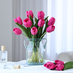 Tulipanes Artificiales de Seda con Tacto Natural y Aspecto Hidratado para Decoración de Bodas y Hogar - Product Image 3
