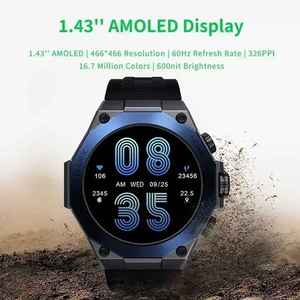 Montre connectée Global Black Shark S1 Pro, écran AMOLED HD de 1,43 pouces, plus de 100 modes sportifs, appels, suivi de la forme physique - Product Image 3