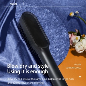 Haute vitesse sèche <span class=keywords><strong>cheveux</strong></span> bouclés lisseur peigne Salon <span class=keywords><strong>brosse</strong></span> à <span class=keywords><strong>cheveux</strong></span> lissage électrique chaud peigne sec humide coup sèche <span class=keywords><strong>brosse</strong></span> - Product Image 3