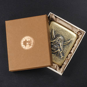 EA451 Vente en gros étui à 20 cigarettes moyen vintage <span class=keywords><strong>Mini</strong></span> étui de rangement de luxe pour hommes Relief tridimensionnel avec support à cigarettes - Product Image 4