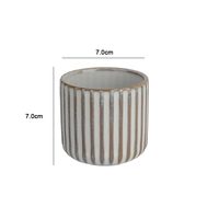 Nouvelle tasse à thé en céramique artisanale de style japonais à rayures verticales, petite tasse à thé asiatique, tasses à café sans poignée