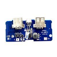Modul step-up DIY untuk power bank/ponsel, papan sirkuit baterai 18650, 3.7V ke 5V 2A