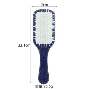 Nuevas llegadas: Peine para el cabello personalizado con logo, de acetato de celulosa de alta calidad y colorido, para mujer, ideal como artículo de regalo. - Product Image 5