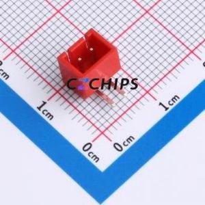 WAFER-HA2.54-2PWZ-R62 Wire-to-Board Pin Header Bent Lead Through Hole,P=2.54mm Connector 1x2P 2.5mm Right Angle Insert XHB - Product Image 1