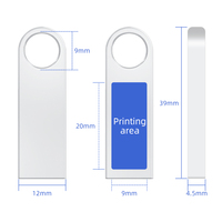 Memoria USB 3.0 Metálica Promocional Personalizada al por Mayor 4GB 8GB 16GB 64GB 128GB, Pendrive de 32GB 64GB