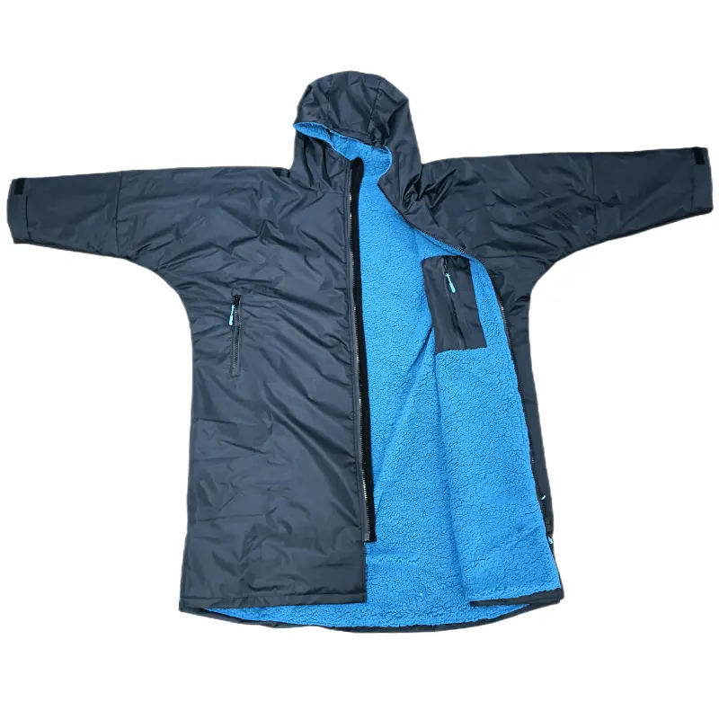 Surf poncho casaco mudando robe manga comprida, à prova d' água, grandes dimensões, natação e surf jaqueta de parka