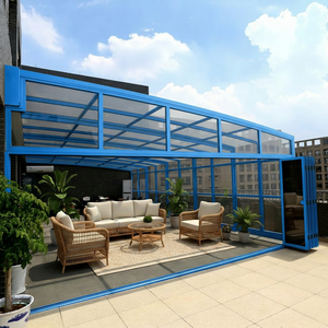 Contenitore del Patio schermato quattro stagioni del Patio del <span class=keywords><strong>balcone</strong></span> del policarbonato di alluminio di Design moderno per lo spazio di vita all'aperto - Product Image 1