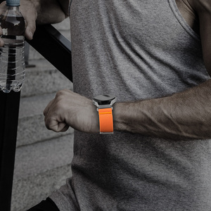 Bracelets de montre en tissu élastique de 20 mm et 22 mm pour <span class=keywords><strong>Samsung</strong></span> Galaxy <span class=keywords><strong>Watch</strong></span> 8 7 6 <span class=keywords><strong>5</strong></span> 4, respirants et réglables en nylon - Product Image 5