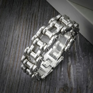 Pulsera de Cadena de Bicicleta para Hombre, Estilo Punk, Hipoalergénica, Antideslustre, Joyería de Moda Personalizada al por Mayor - Product Image 3