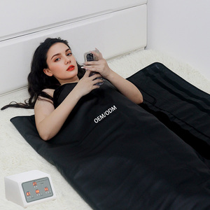 Lingvita Sac de Sauna Chauffant 3 Zones Portable <span class=keywords><strong>Couverture</strong></span> Enveloppante <span class=keywords><strong>pour</strong></span> Soins Corporels Personnels en Cuir PU Noir - Product Image 1