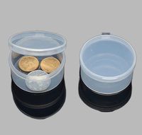 1g 3g 5g 10g Pot en plastique rabattable à charnière pour emballage de concentré Conteneur récipient distributeur en plastique PP