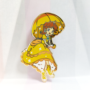 Spille in smalto duro personalizzate di alta qualità, con <span class=keywords><strong>stampa</strong></span> serigrafica, placcate oro, a doppio strato, grandi, con design a cartone animato, tipo 'Pin on Pin' - Product Image 3