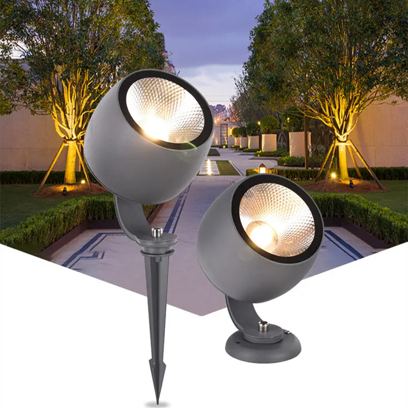 Уличная лампа COB для деревьев, водонепроницаемый напольный светильник для двора, сада, ландшафта, монохромный прожектор для дерева, точечный светильник