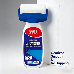 Wall Repair <b>Paint</b> Latex <b>Paint</b> Wall restoration White Wall Stain Removal Essential Large <b>Roller</b> Brush Self-applying <b>Roller</b> <b>Paint</b> - Product Image 6