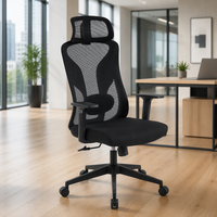 Fauteuil de bureau pivotant moderne pour cadres, avec support lombaire réglable, chaise ergonomique en maille pour bureau à domicile - Vente en gros