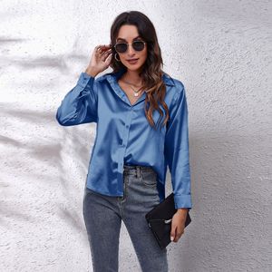 <span class=keywords><strong>Camicia</strong></span> di seta <span class=keywords><strong>bianca</strong></span> da <span class=keywords><strong>donna</strong></span> personalizzata top camicetta di seta da ufficio a maniche lunghe da <span class=keywords><strong>donna</strong></span> - Product Image 4