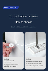 Dispositivo estensibile combinazione superiore in gomma di fissaggio del sedile del water vite bullone finitura in acciaio inossidabile per set di ferramenta da bagno - Product Image 6