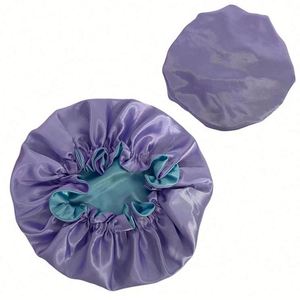 New Original <b>Bonnets</b> Custom Logo Printed Image Double Layer Silky Satin <b>Bonnet</b> <b>for</b> Natural and Curly <b>Hair</b> With High Quality - Product Image 1