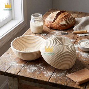 Customized Round Bread Banneton Anti-Spirit Basket Brotform Dough Rattan Bowl Bread Fermentation Basket Perfect for Artisan - Product Image 1