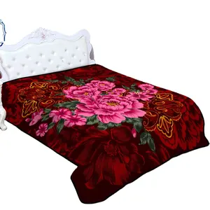 高品质中国工厂制造商舒适1层rasilan毛毯raschel毛毯