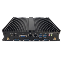 ELSKY-procesador I3 Sin ventilador, ordenador de escritorio, 6. ª pc, 6COM, 2LAN, 8USB, HD-MI, LVDS, VGA, barebone, de bolsillo