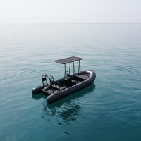 Bateaux pneumatiques en aluminium semi-rigides Rhib 480 de 16 pieds Orca/Hypalon/PVC
