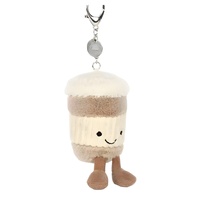 Articles en stock au Royaume-Uni : Poupée en peluche JELLYCATs, Porte-clés tasse à café, Peluche réconfortante mignonne en coton PP, Sac d'accompagnement