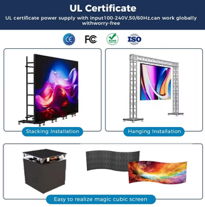 P3.91 Pantalla de pared de <span class=keywords><strong>video</strong></span> LED para interiores y exteriores para eventos de escenario Pantalla de alquiler de conciertos - Product Image 5