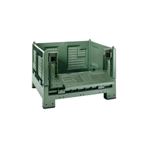 Ripiano per carichi pesanti 700 per Pallet con pareti in rete e portello per uso alimentare in filo di acciaio verde per stoccaggio in magazzino - Product Image 1