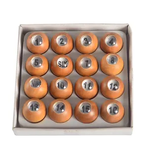كرة أرقام خشبية للبيع بالجملة إكسسوار بلياردو