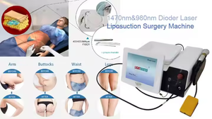Láser de Diodo Endolaser 980nm 1470nm para Endolifting, Liposucción con <span class=keywords><strong>Jeringa</strong></span>, Cirugía Plástica, Lifting Facial y Rejuvenecimiento de la Piel - Product Image 4