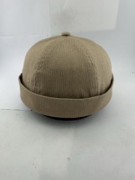 Casquettes personnalisées sans visière pour femmes et hommes, bonnets en velours côtelé, casquettes Docker, casquettes de marin, casquettes skull