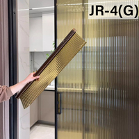 Bunte 3D-Reedglasfolie 15mm dekorative Fenster folien für selbst klebende Badezimmer/Büro/Zuhause