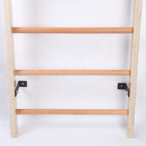 Peralatan Olahraga Terapi Fisik Rumahan, Latihan Serbaguna, Tangga Senam Multifungsi, Palang Senam Kayu yang Dipasang di Dinding - Product Image 6