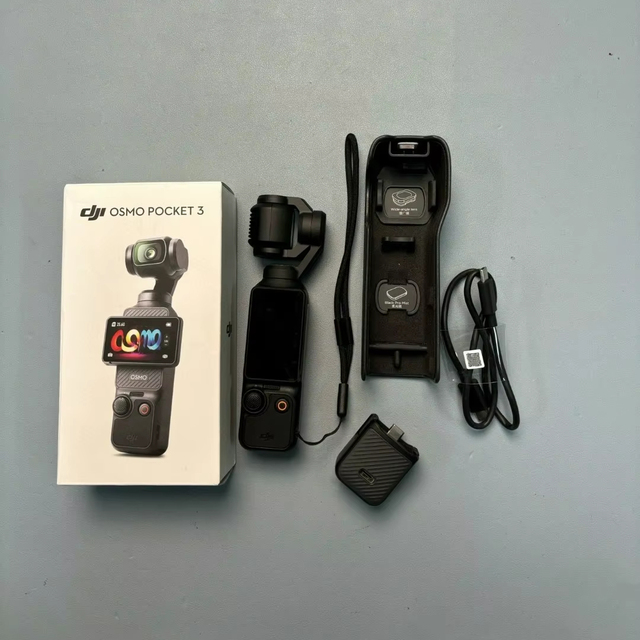 Osmo Pocket Three 3-Axis Vlogging Camera with 1'' CMOS & 4K/120fps Video JHD Handheld Stabizer Gimbal Camera