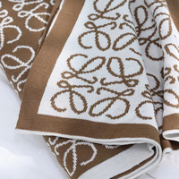 Leichte Luxus-Strick decke im skandi navis chen Stil Weiches und warmes Winter acryl für Schlafzimmer-Sofa bezug mit Jacquard-Muster
