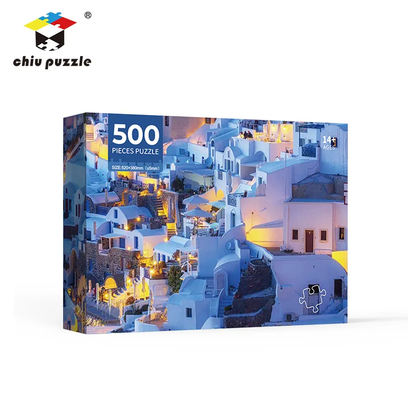 Puzzle personalizzati giochi da tavolo in cartone cartone personalizzato per 500 pezzi puzzle per adulti e giochi di puzzle per la famiglia