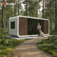 Cabine Modulaire Intégrale en Acier avec Mousse Isolante, Démontable, Type Pod, avec Portes Double Face