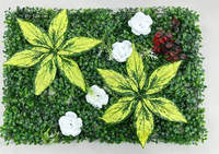 Plante artificielle NINI en herbe verte, décoration murale intérieure/extérieure, clôture de jardin pour une intimité instantanée, haie de feuilles, 100% matériau PE, anti-UV