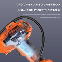 Compresseur d'air de gonflage de pneus sans fil pour batterie 20V Max 150PSI Pompe à air portative à lumière LED avec manomètre numérique
