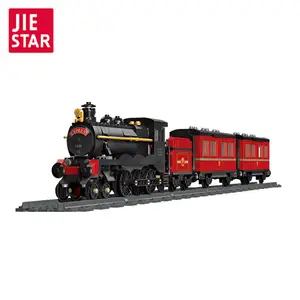 JIESTAR玩具火车技术理念GWR蒸汽火车59002铁路积木模型砖DIY儿童礼品玩具