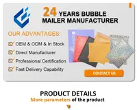 Enveloppes à bulles en plastique mat compatibles ESD, conception coulissante, ouverture facile, antichoc, anti-collision, sacs d'expédition pour usage industriel